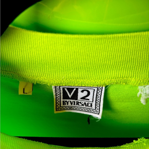 Neon Green V2 Versace Longsleeve - Picture 2 of 4